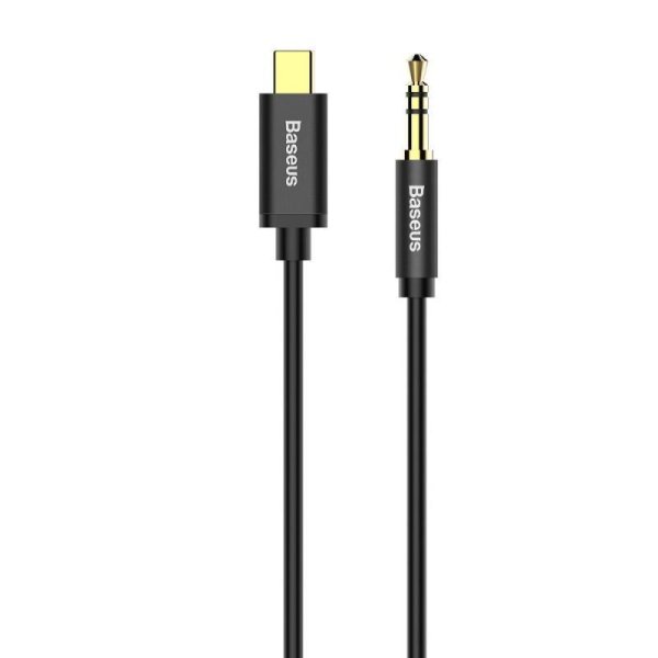 Baseus Yiven Series audio kabel USB-C / 3,5mm Jack 1,2m, černá