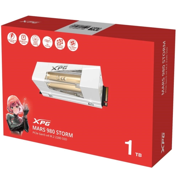 ADATA SSD 1TB XPG MARS 980 STORM, PCIe Gen5x4, M.2 2280, (R:14000/ W:10000MB/s)