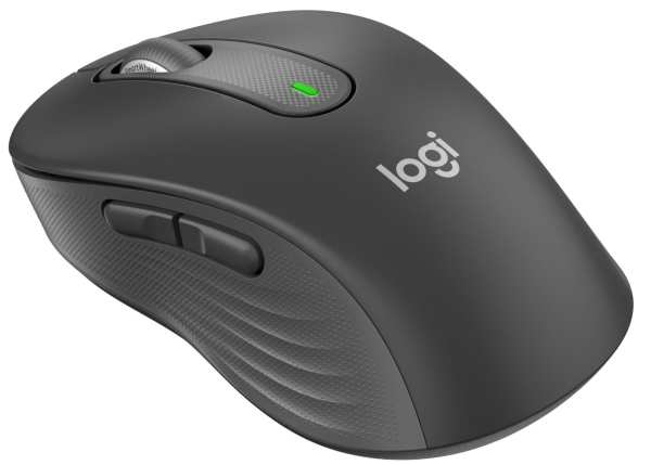 Logitech M650M/Kancelářská/Laserová/Bezdrátová USB + Bluetooth/Šedá