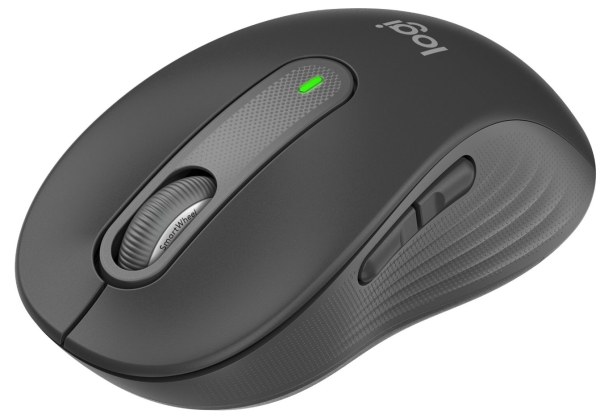 Logitech M650M/Kancelářská/Laserová/Bezdrátová USB + Bluetooth/Šedá