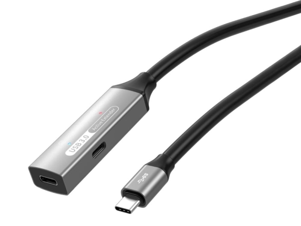 PREMIUMCORD USB-C repeater a prodlužovací kabel Male-Female, 5Gbps Aluminium 5m