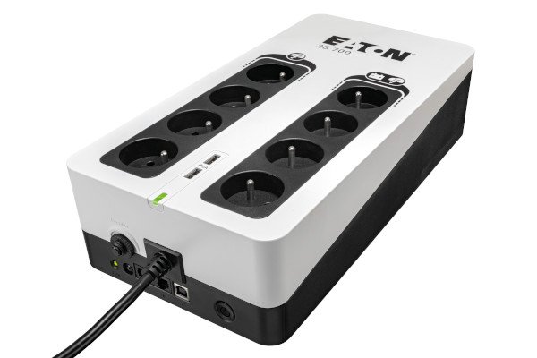 Eaton 3S 700 FR, UPS 700VA / 420W, 8 zásuvek (4 zálohované), USB, 2x USB charge, české zásuvky