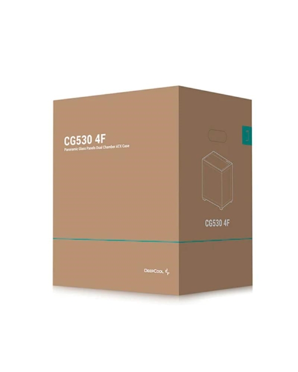 DEEPCOOL Case CG 530 4F, ATX, Průhledná bočnice, černá