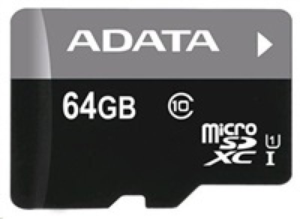 Adata/micro SD/64GB/50MBps/UHS-I U1 / Class 10/+ Adaptér