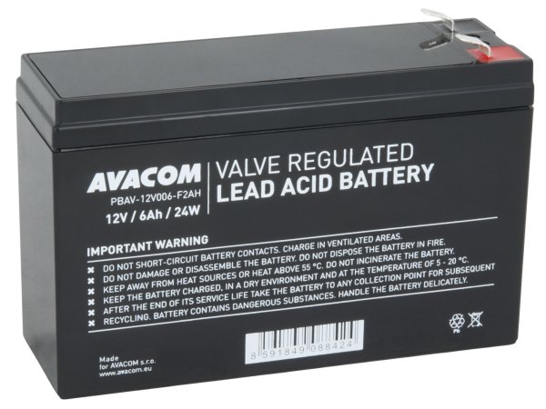 AVACOM baterie 12V 6Ah F2 HighRate (PBAV-12V006-F2?v=1749038405