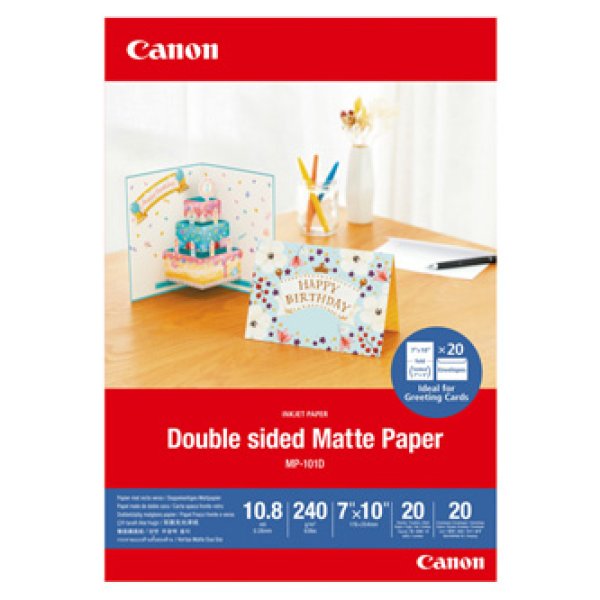Canon PAPÍR DOUBLE MATTE PHOTO PAPER(MP-101D) MP-101D 7x10 20