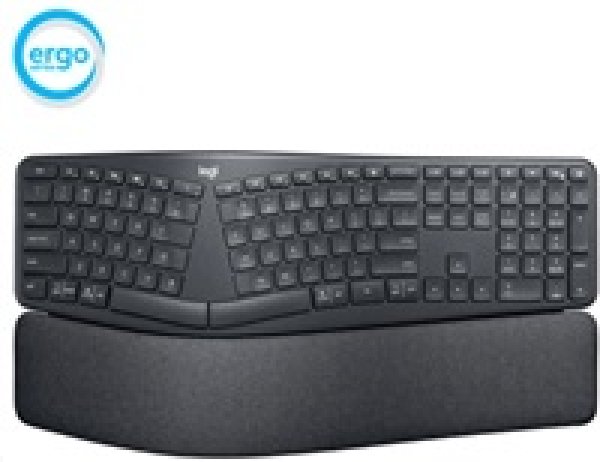 Logitech K860/Bezdrátová Bluetooth/US-Layout/Černá