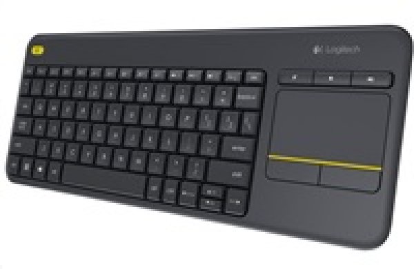 Logitech K400 plus/Bezdrátová USB/CZ-SK layout/Černá