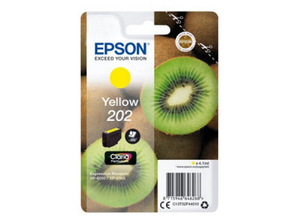 Náplň EPSON C13T02F44010, 202 žlutá (4,1 ml)