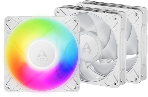 ARCTIC P12 Pro A-RGB (bílá) 3-Pack - 120mm A-RGB PWM ventilátor s rozdělovačem kabelů?v=1765233604