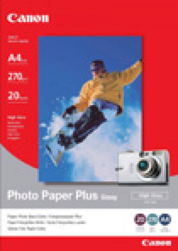 Canon Photo Paper Plus Glossy II PP-201 - Lesklý - A4 (210 x 297 mm) - 275 g/m2 - 20 listy fotografický papír - pro PIXMA iP100, iP2600, iP2700, iX7000, MG2555, MG8250, MX850, PRO-1, PRO-10, 100, TS7450