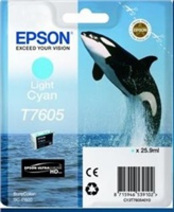 Náplň Epson C13T76054010 světle azurová blistr