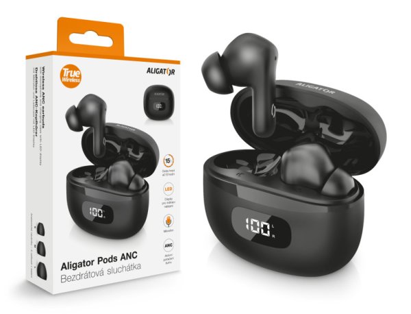 Sluchátka ALIGATOR PODS ANC TWS08, černá?v=1764920548
