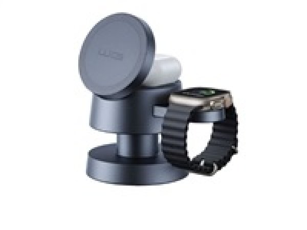 WG - Bezdrátová nabíječka 4v1 Mush8oom, lampička, šedá