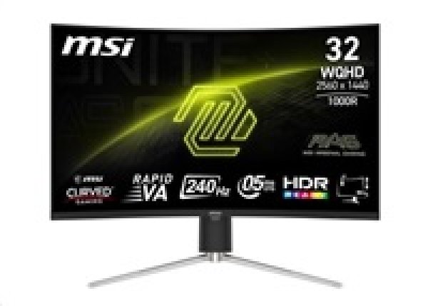 MSI MAG/325CQRXF E2/31,5''/VA/QHD/240Hz/0,5ms/Blck-Slvr/2R