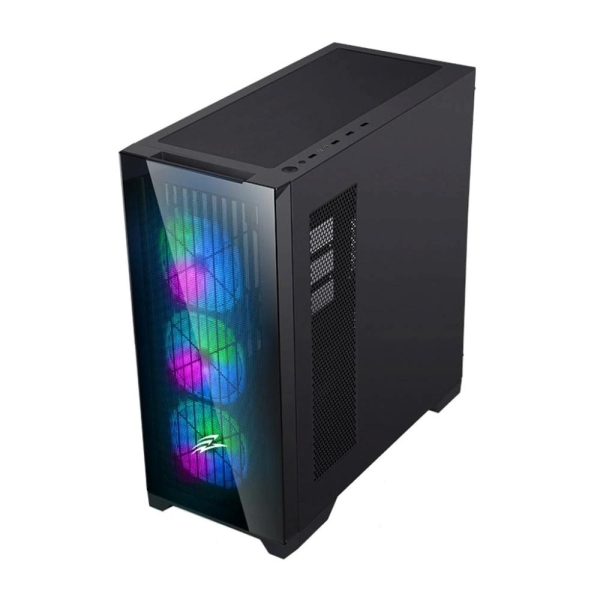 EVOLVEO Ptero Q2G, ATX, 4x ARGB, čelní+boční