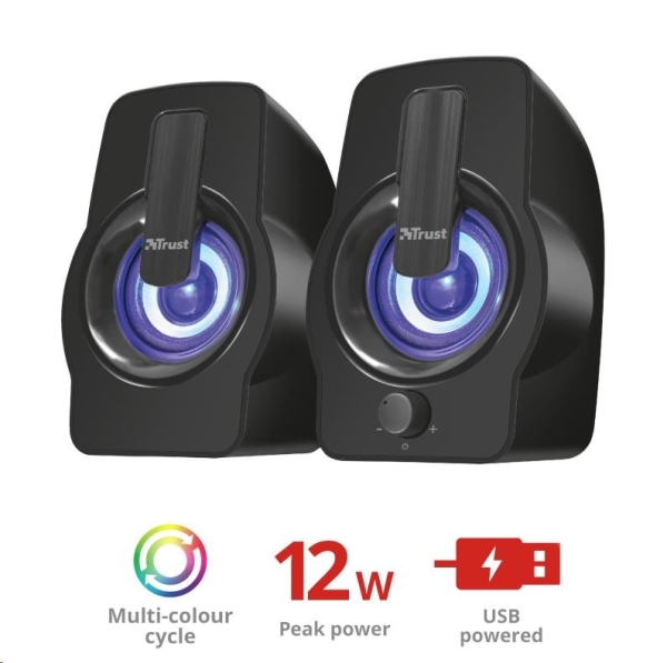 TRUST Gemi RGB/Stereo/12W/Černá