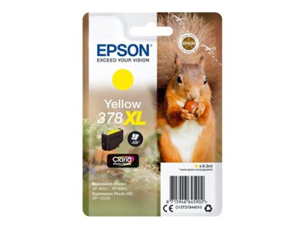 Náplň Epson 378XL, C13T37944020 žlutá blistr s RF / akustickým alarmem ?v=1761255606