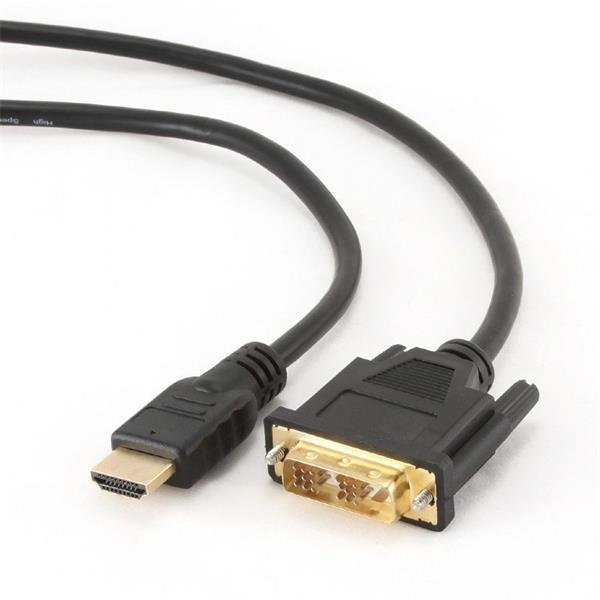 GEMBIRD Kabel HDMI - DVI 3m (M/M, DVI-D, Single Link, zlacené kontakty, stíněný)