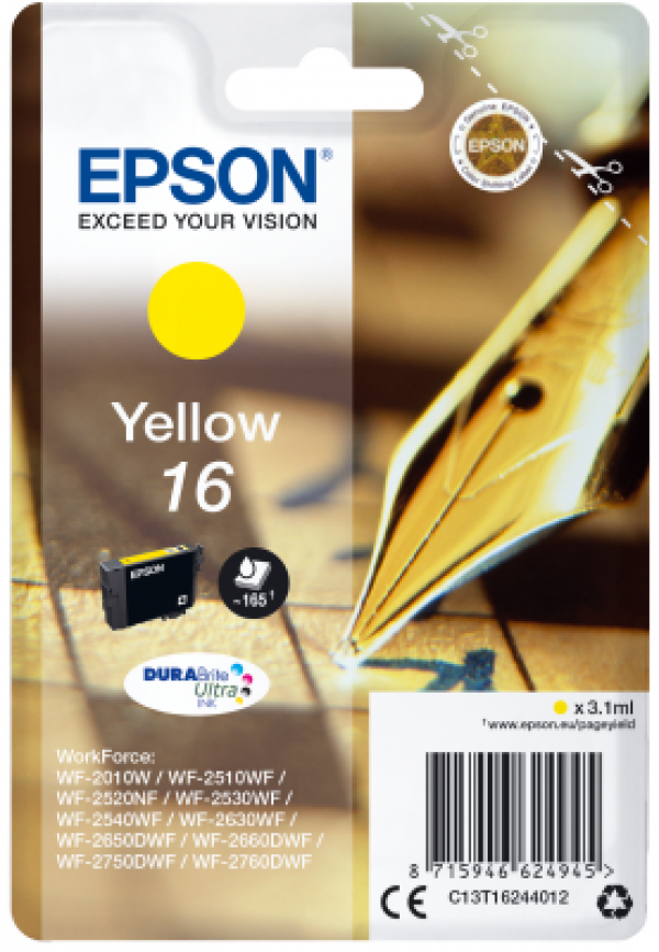 Náplň EPSON C13T16244012 žlutá (3,1 ml)