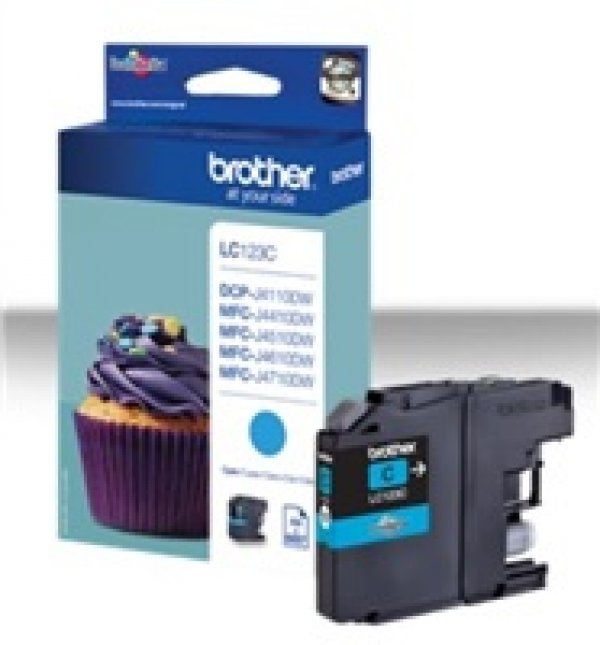 Náplň BROTHER LC 123C azurová (600 stran)