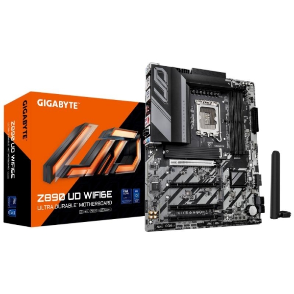 GIGABYTE MB Sc LGA1851 Z890 UD WIFI6E, Intel Z890, 4xDDR5, 1xDP, 1xThunderbolt, WiFi