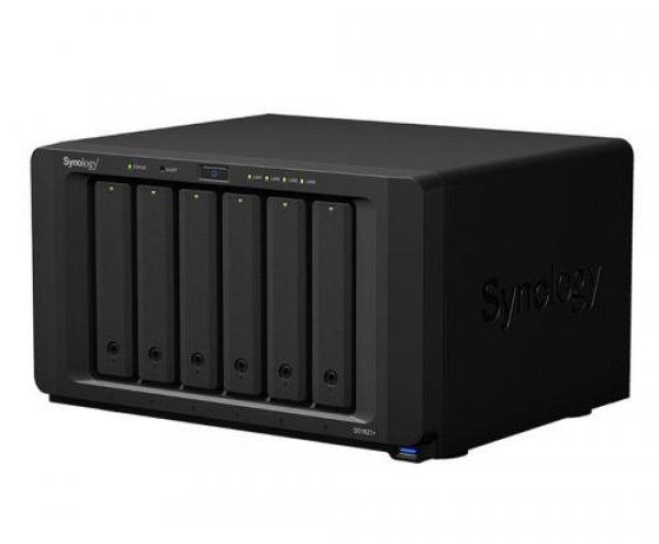 Synology DS1621+ DiskStation (4C/Ryzen V1500B/2,2GHz/4GBRAM/6xSATA/2xM.2/3xUSB3.2/2xeSATA/4xGbE/1xPCIe)