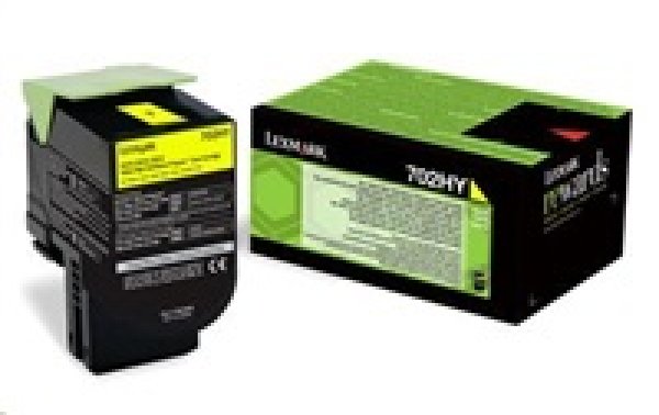 Toner LEXMARK 70C2HY0 žlutý (3 000 stran)