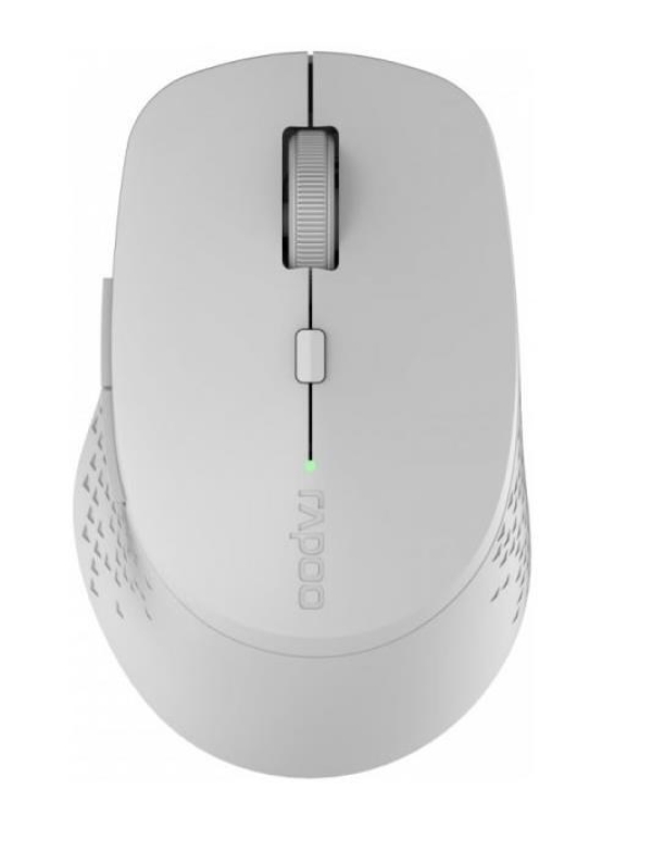 RAPOO myš M300 Silent Wireless Optical Mouse, Multi-mode: 2.4 GHz, Bluetooth 3.0 & 4.0, Grey
