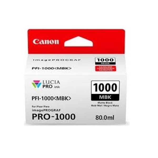 Náplň CANON PFI-1000MBK, 0545C001 matně černá (80 ml)