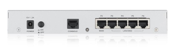 Zyxel USG FLEX 50 HP, 5 Gigabit user-definable ports, 1*1G PoE+, 1*USB with 1 YR Gold Security Pack