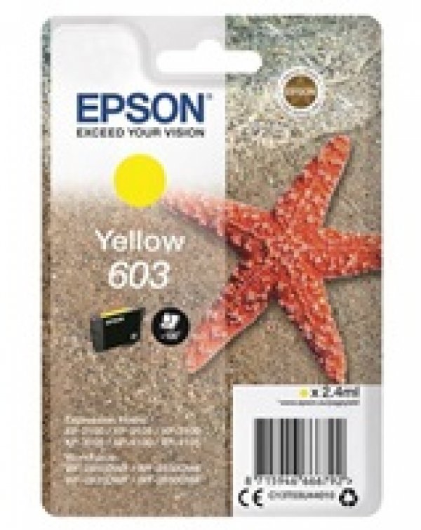 Náplň EPSON 603, C13T03U44010 žlutá (2,4 ml, 130 stran)