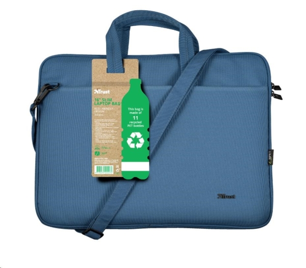 TRUST BOLOGNA LAPTOP BAG 16'' ECO BLUE