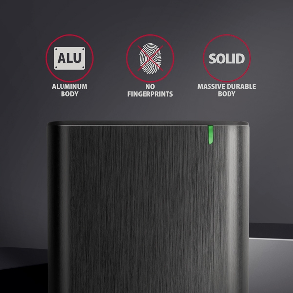 AXAGON EE25-A6C, USB-C 3.2 Gen 1 - SATA 6G 2.5'' kovový RAW box, bezšroubkový