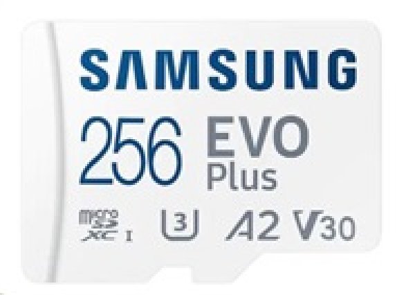 Samsung EVO Plus/micro SDXC/256GB/UHS-I U3 / Class 10/+ Adaptér/Bílá