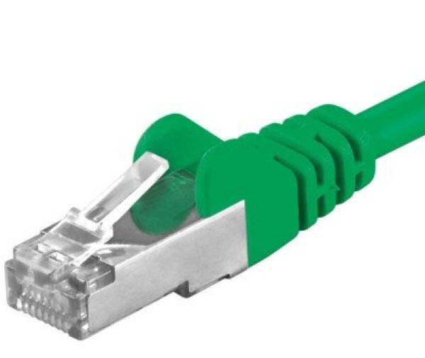 PREMIUMCORD Patch kabel CAT6a S-FTP, RJ45-RJ45, AWG 26/7 3m zelená