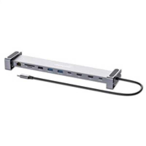 MANHATTAN Dokovací stanice USB-C 10v1, 2xHDMI, USB-C 3.0, USB-C PD 100W, 3xUSB-A 3.0, SD/microSD, RJ45?v=1748721605