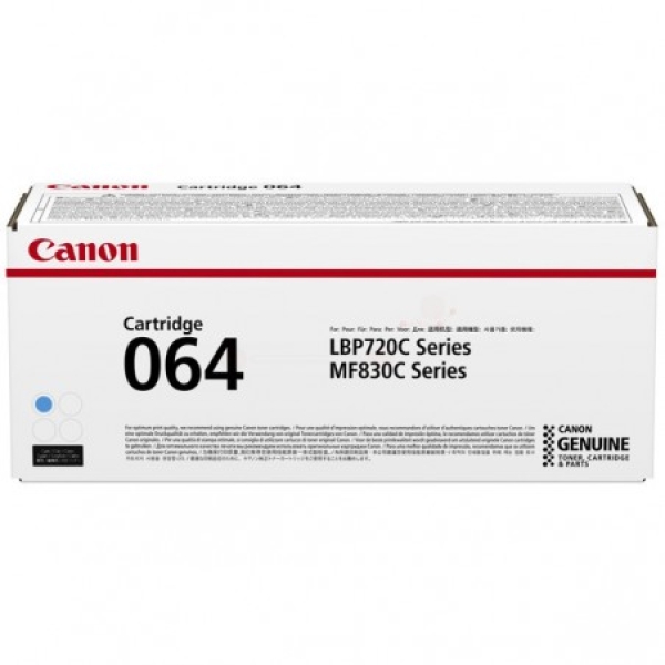 Toner CANON CRG 064C, 4935C001 azurový (5 000 stran)