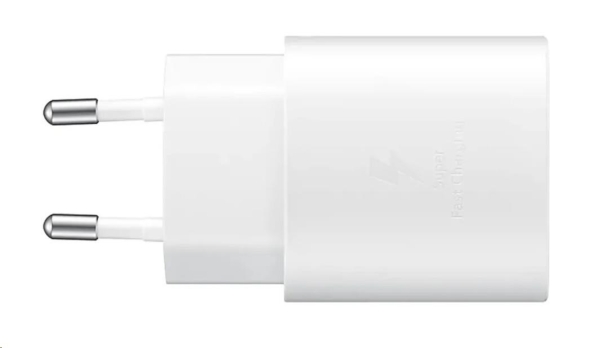 Samsung cestovní nabíječka EP-TA800XWE, Quickcharge 25W, konektor USB-C, bílá