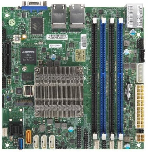 SUPERMICRO mini-ITX MB Atom C3558 (4-core), 4x DDR4 ECC DIMM, 8xSATA, 1x PCI-E 3.0 x4, 4x 1GbE LAN, IPMI?v=1761864003