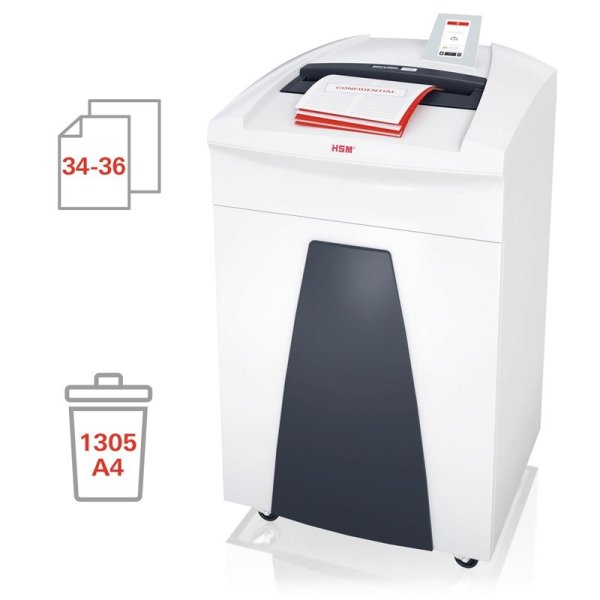 Skartovací stroj HSM SECURIO P36i - P2, řez na proužek