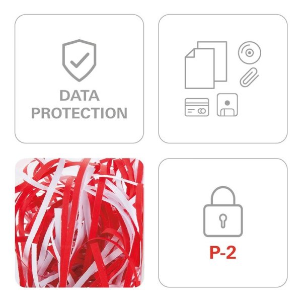 Skartovací stroj HSM SECURIO P36i - P2, řez na proužek