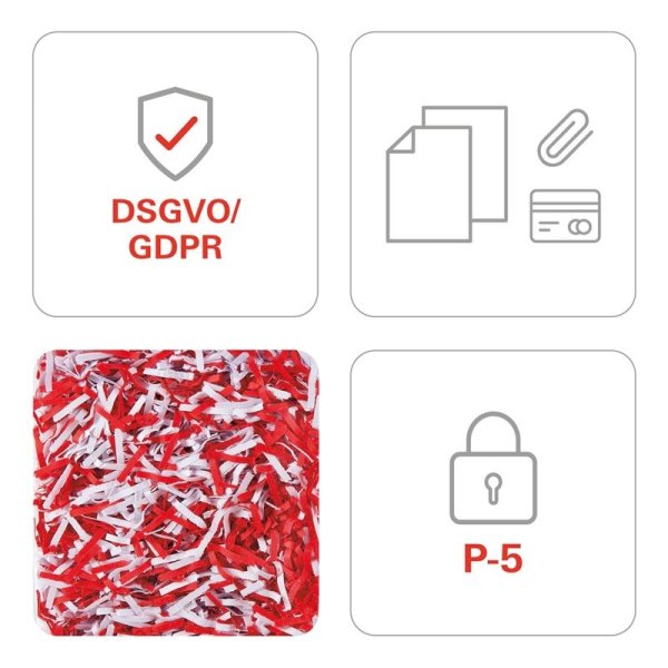 Skartovací stroj HSM SECURIO B26 - P5, řez na mikročástice 1,9 x 15 mm