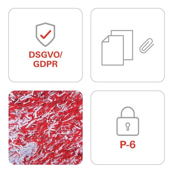 Skartovací stroj HSM SECURIO B22 - P6, řez na mikročástice 0,78 x 11 mm