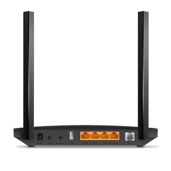 TP-LINK Wi-Fi VDSL/ADSL Modem Gigabit Router: 867 Mbps/5 GHz + 300 Mbps/2.4 GHz, VDSL Profile