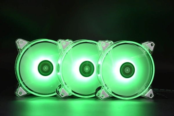 1stCOOL KIT AURA EVO CRYSTAL ARGB 3x Crystal White ventilátor + ARGB Nano řadič