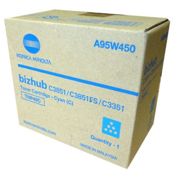 Toner MINOLTA TNP-49, A95W450 azurový (12 000 stran)