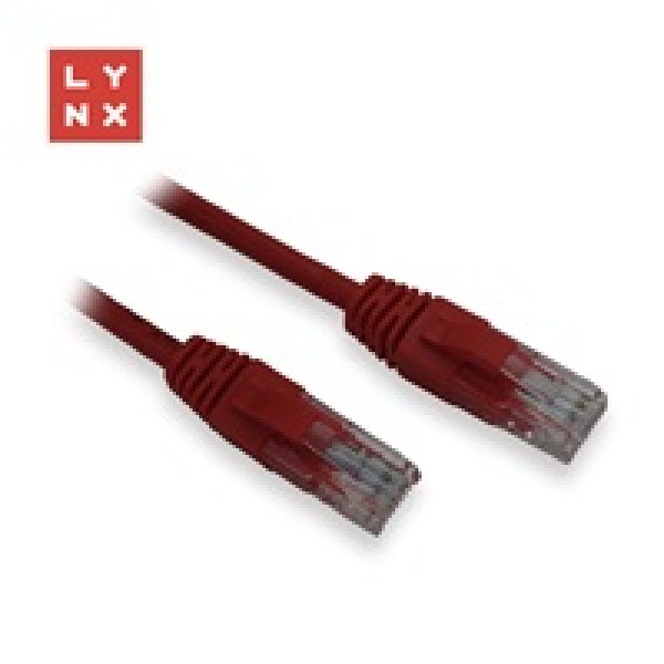 LYNX UTP patch kabel Cat5e, PVC, CCA, 2m, červený?v=1755207603