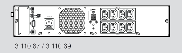LEGRAND UPS Keor SPE Rack/Tower 2U 1000VA/800W, Line-interactive, výstup 8x IEC C13, sinus, USB, slot pro LAN