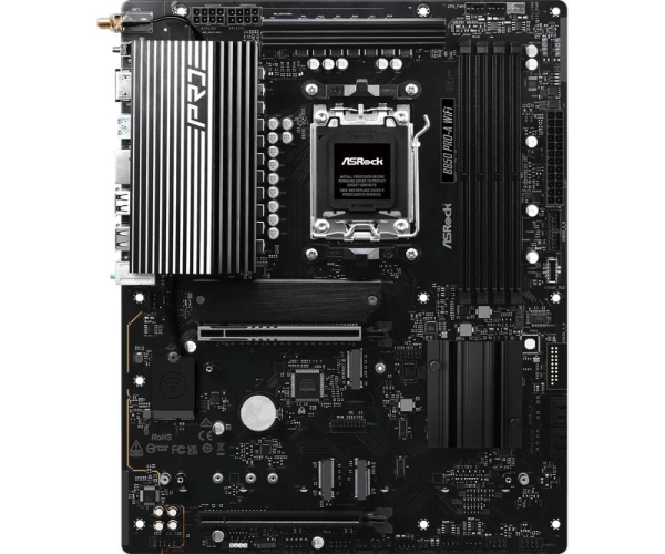 ASRock MB Sc AM5 B850 Pro-A WiFi, AMD B850, 4xDDR5, 1xUSB-C, 1xHDMI, WiFi, ATX